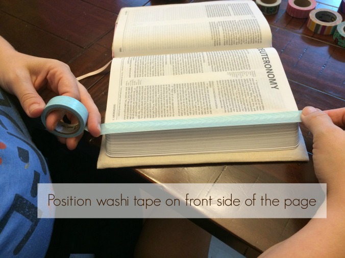 Washi Tape Bible Books Tutorial